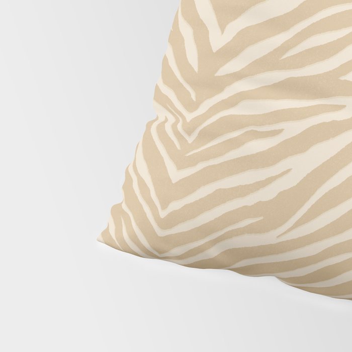 Zebra Stripe - sandy neutral Pillow Sham Gallery Image 4