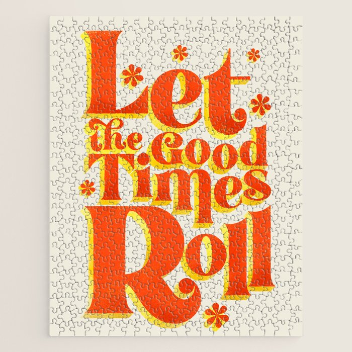 Let the good times roll - retro type Jigsaw Puzzle Gallery Image 1