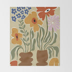 Classic Color Bloom Throw Blanket Gallery Image 2