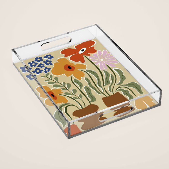 Classic Color Bloom Acrylic Tray Gallery Image 1