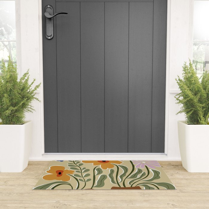 Classic Color Bloom Welcome Mat Gallery Image 3