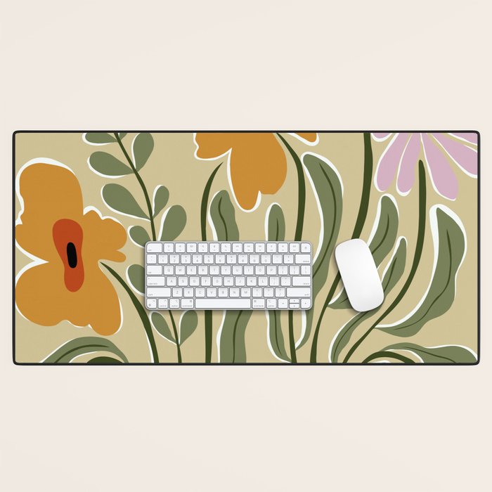 Classic Color Bloom Desk Mat Gallery Image 1