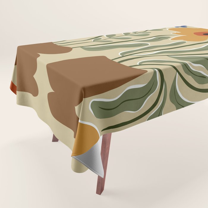 Classic Color Bloom Tablecloth Gallery Image 1
