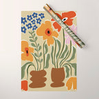 Classic Color Bloom Wrapping Paper Gallery Image 1