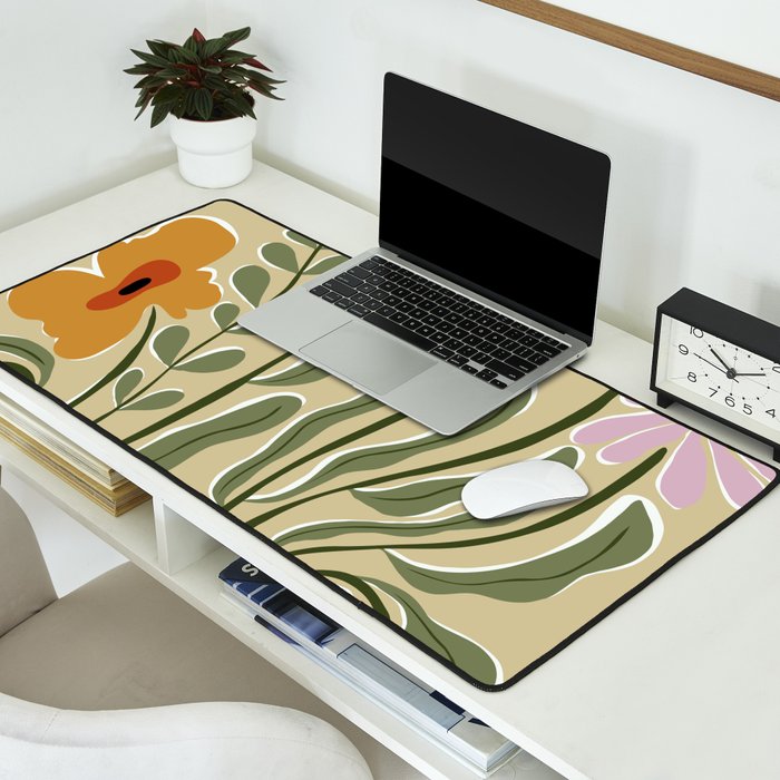 Classic Color Bloom Desk Mat Gallery Image 2