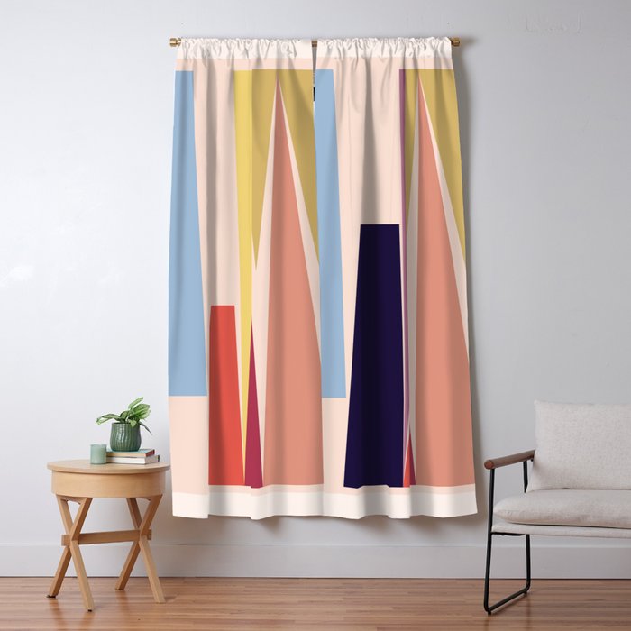 Minimal Geometric Abstraction 101 Window Curtain Gallery Image 5
