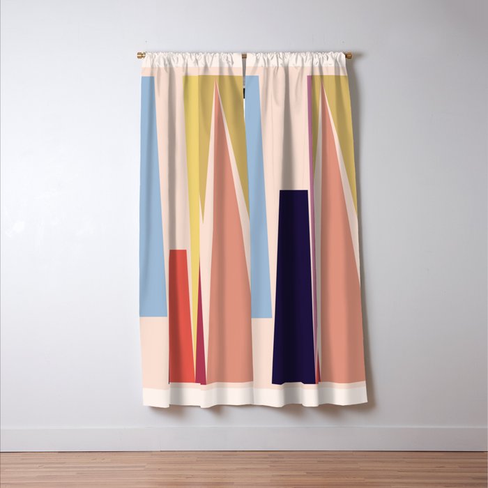 Minimal Geometric Abstraction 101 Window Curtain Gallery Image 3