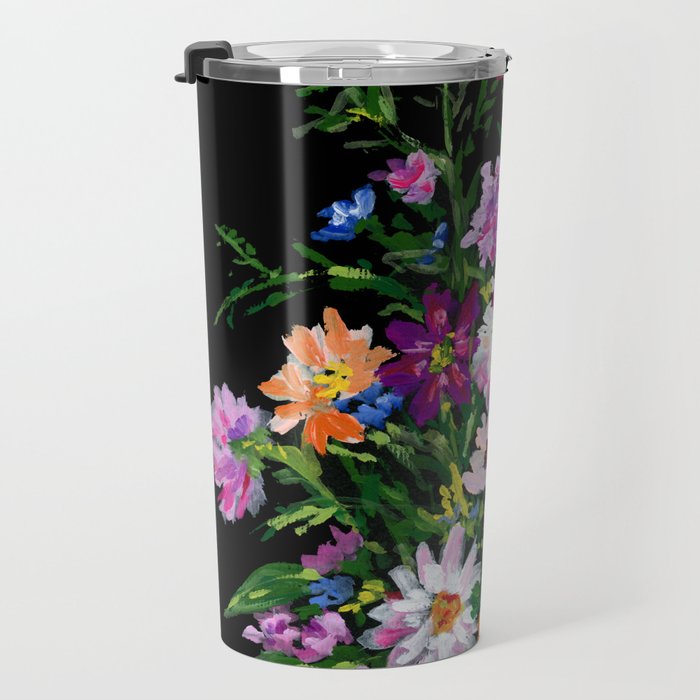 Dahlias and Gladiolus Bouquet Travel Mug Gallery Image 3