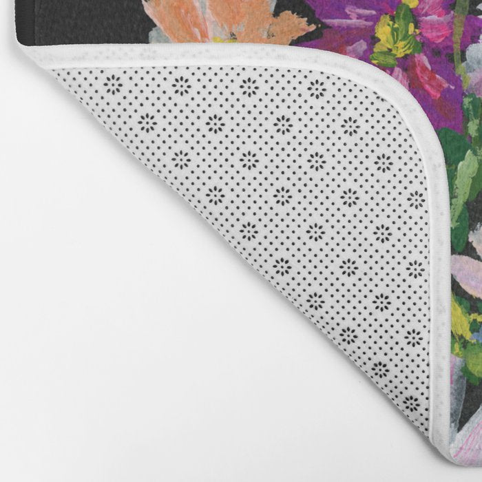 Dahlias and Gladiolus Bouquet Bath Mat Gallery Image 2