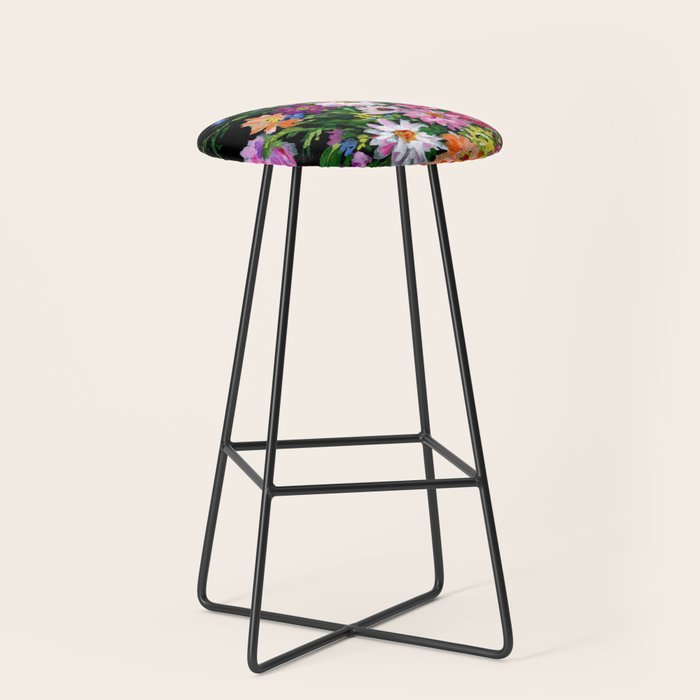 Dahlias and Gladiolus Bouquet Stool Gallery Image 1