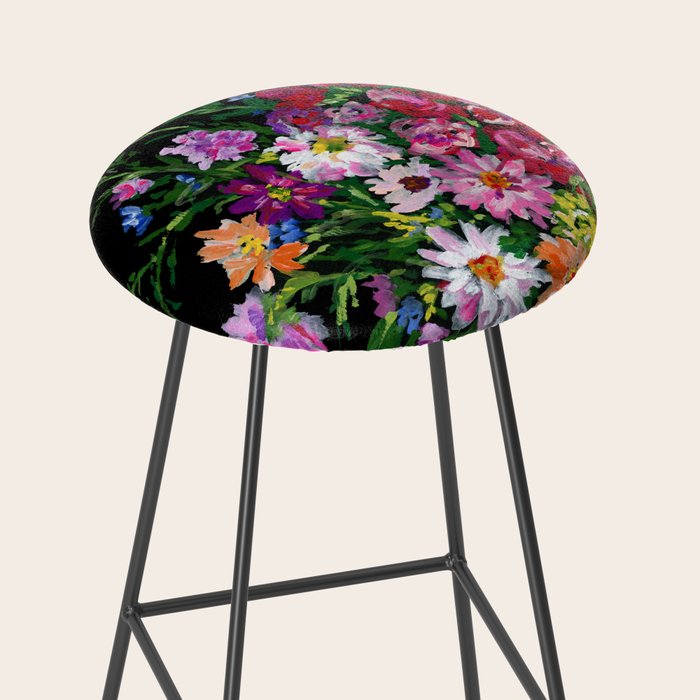 Dahlias and Gladiolus Bouquet Stool Gallery Image 2