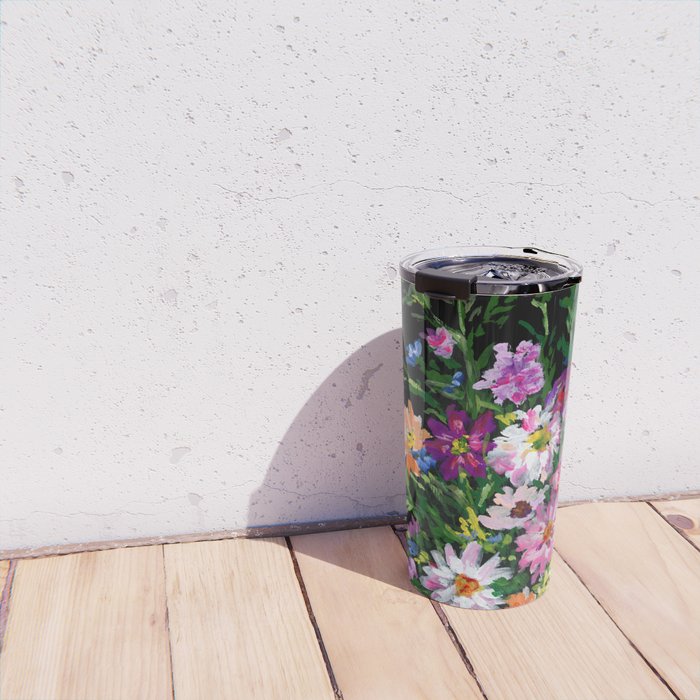 Dahlias and Gladiolus Bouquet Travel Mug Gallery Image 4