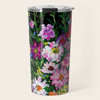 Dahlias and Gladiolus Bouquet Travel Mug Gallery Image 1