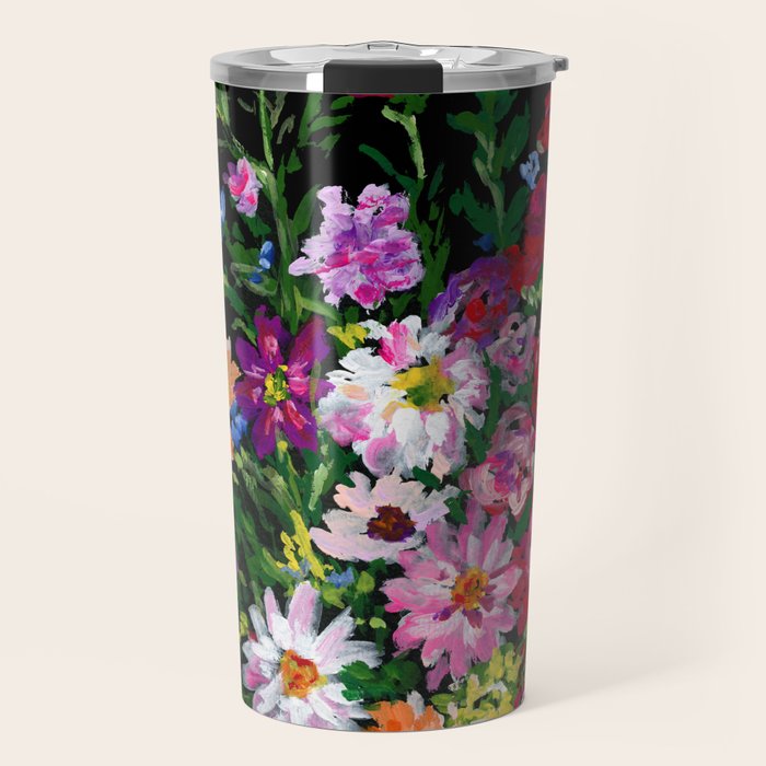 Dahlias and Gladiolus Bouquet Travel Mug Gallery Image 1