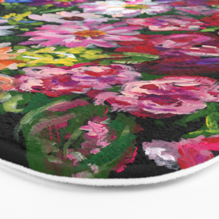 Dahlias and Gladiolus Bouquet Bath Mat Gallery Image 3