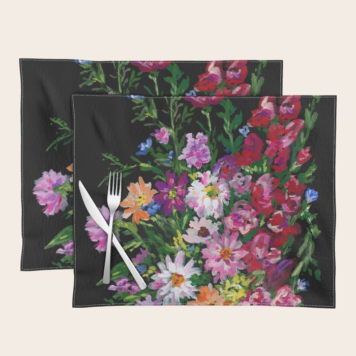 Dahlias and Gladiolus Bouquet Placemat Gallery Image 1