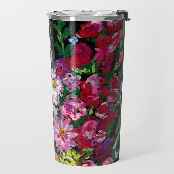 Dahlias and Gladiolus Bouquet Travel Mug Gallery Image 2