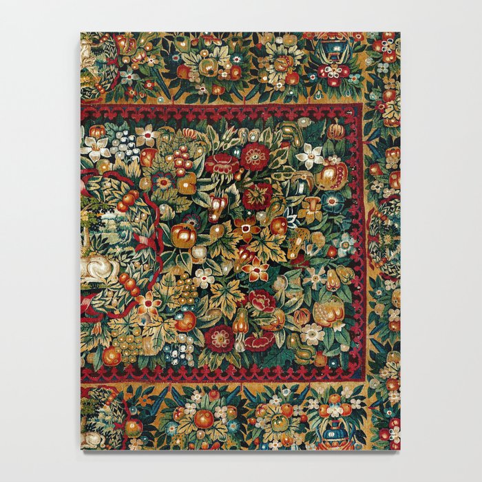 Medieval Unicorn Midnight Floral Garden Notebook Gallery Image 4