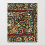 Medieval Unicorn Midnight Floral Garden Notebook Gallery Image 4