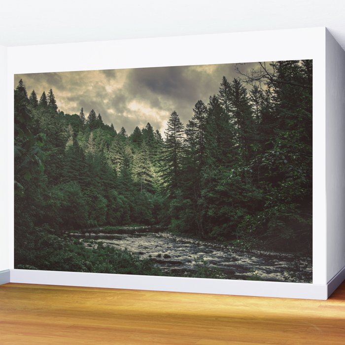 Pacific Northwest River - Nature Photography Wall Mural Gallery Image 2
