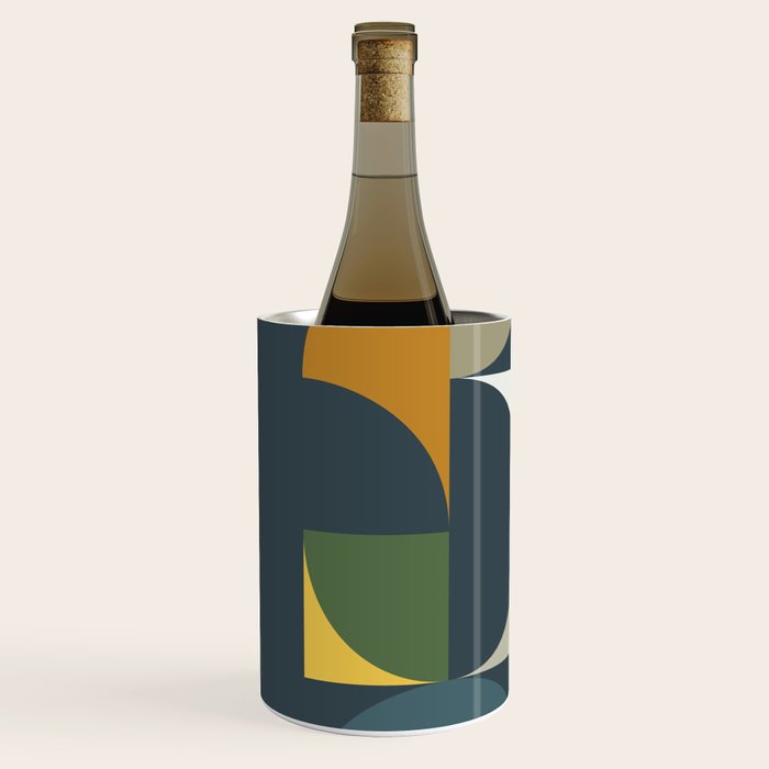 Mid Century Geometric 13/2 Wine Chiller Gallery Image 2
