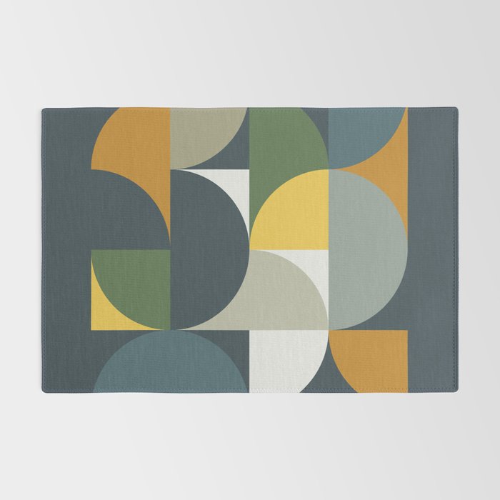 Mid Century Geometric 13/2 Rug Gallery Image 2