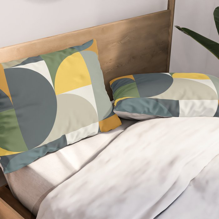 Mid Century Geometric 13/2 Pillow Sham Gallery Image 2