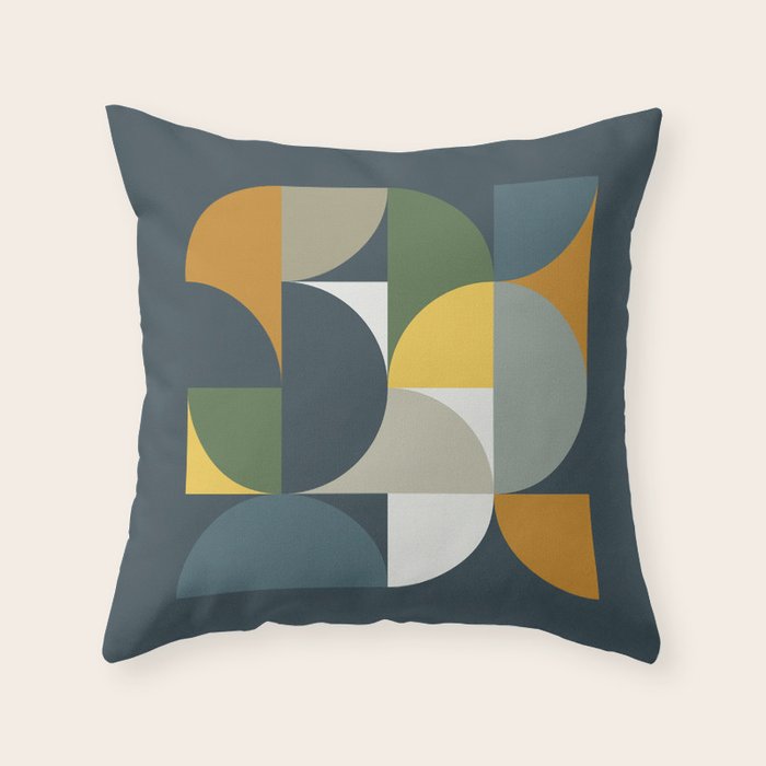 Mid Century Geometric 13/2 Throw Pillow Gallery Image 6