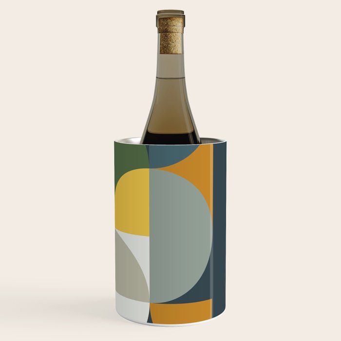 Mid Century Geometric 13/2 Wine Chiller Gallery Image 3