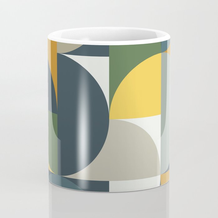 Mid Century Geometric 13/2 Coffee Mug Gallery Image 4