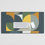 Mid Century Geometric 13/2 Desk Mat Gallery Image 1