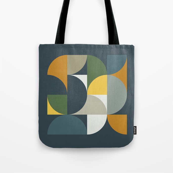 Mid Century Geometric 13/2 Tote Bag Gallery Image 1