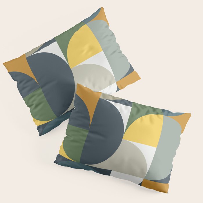 Mid Century Geometric 13/2 Pillow Sham Gallery Image 1