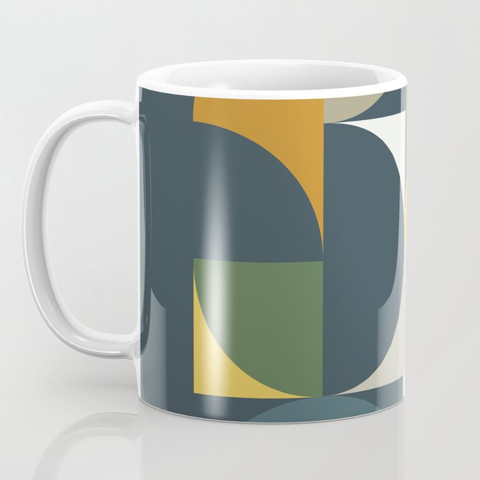 Mid Century Geometric 13/2 Coffee Mug Gallery Image 3