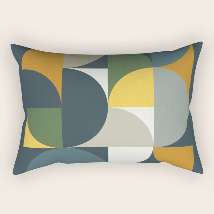 Mid Century Geometric 13/2 Rectangular Pillow Gallery Image 2