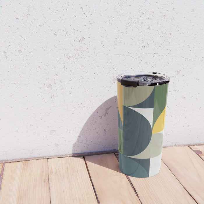 Mid Century Geometric 13/2 Travel Mug Gallery Image 4