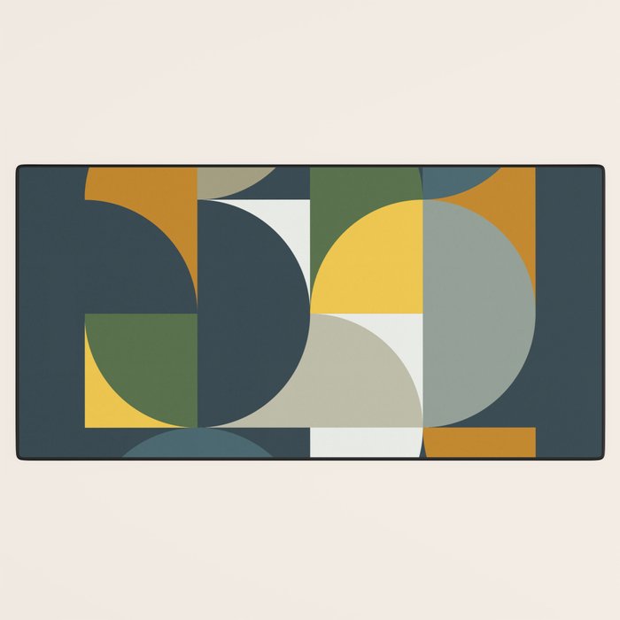 Mid Century Geometric 13/2 Desk Mat Gallery Image 3