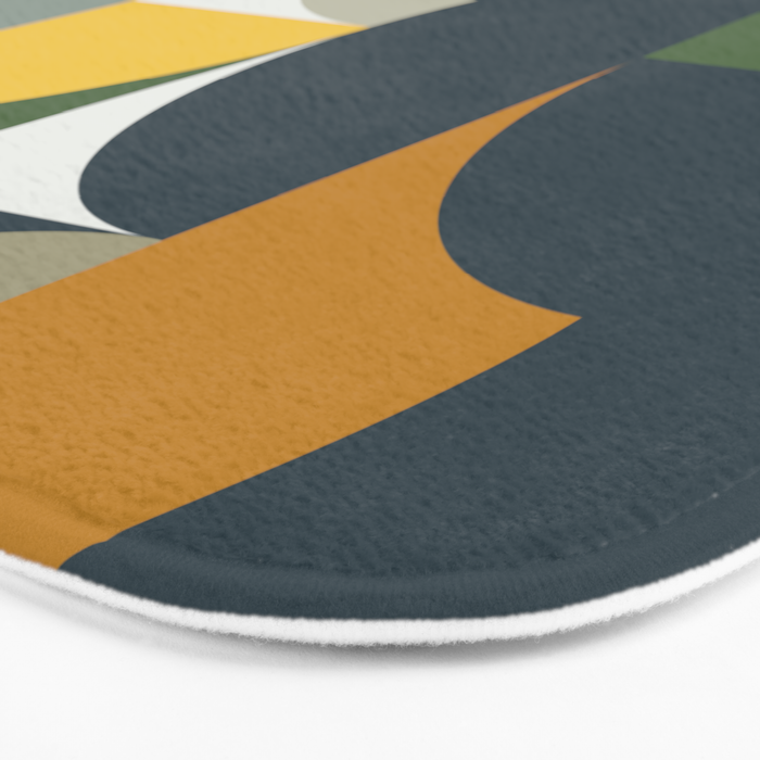 Mid Century Geometric 13/2 Bath Mat Gallery Image 3