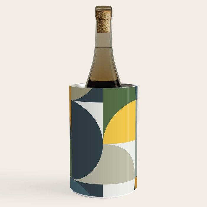 Mid Century Geometric 13/2 Wine Chiller Gallery Image 1