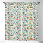 Home For The Holidays Blush Mint Christmas Window Curtain Gallery Image 5