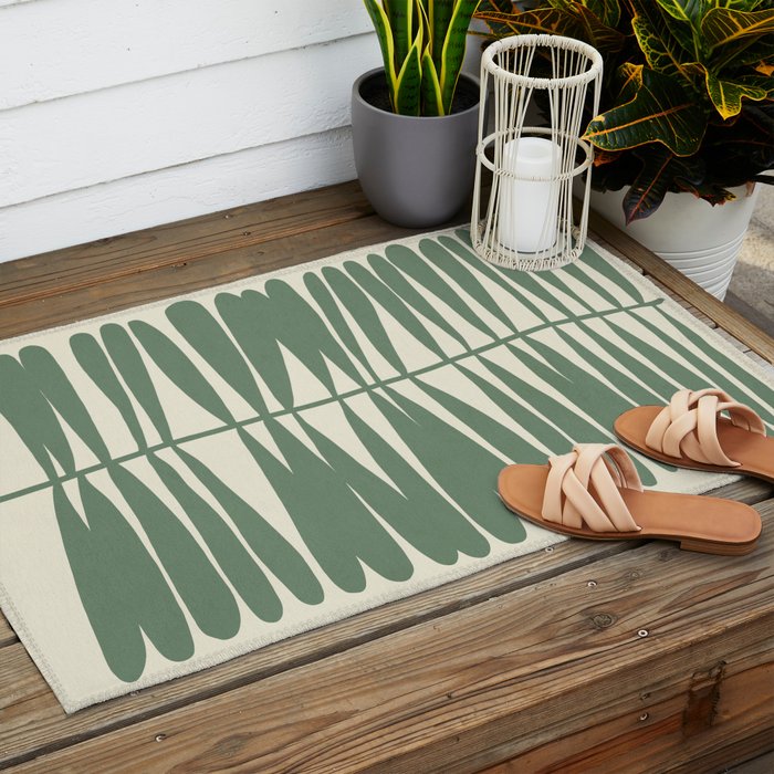 Branch Outline 2 Outdoor Rug Gallery Image 2