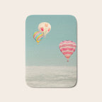 Hot Air Balloons Over Clouds Bath Mat Gallery Image 1