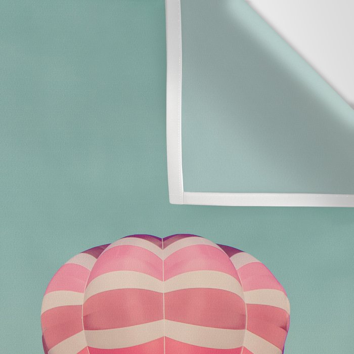 Hot Air Balloons Over Clouds Wall Tapestry Gallery Image 3