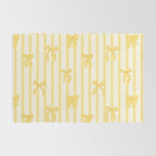 Charming Yellow Ribbon and Stripes  Rug Gallery Image 2