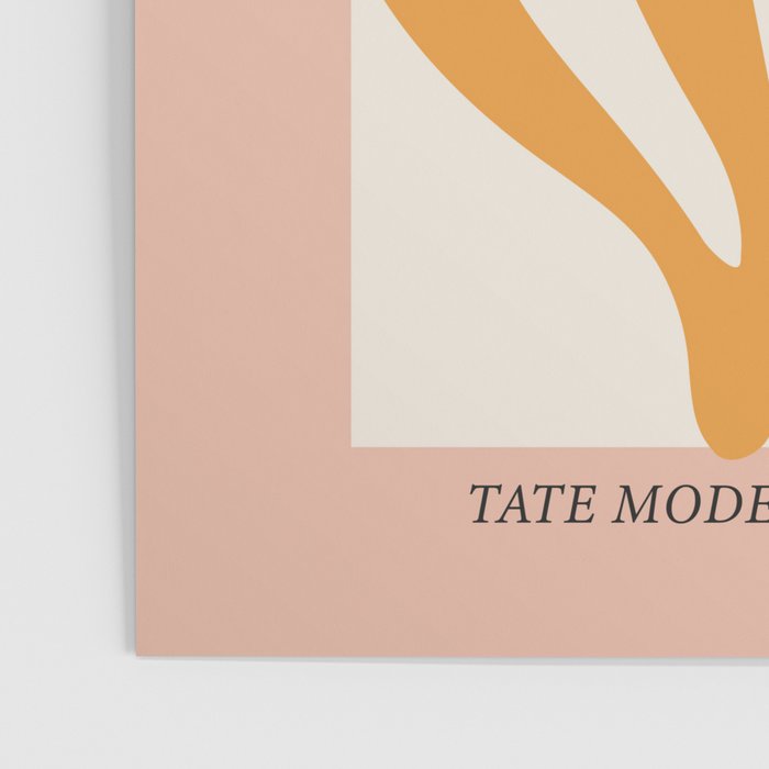 Matisse cut outs exhibition poster - Yellow leaf on pink Poster Gallery Image 3