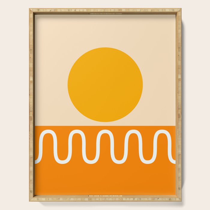 Abstract Landscape 22C Serving Tray Gallery Image 1