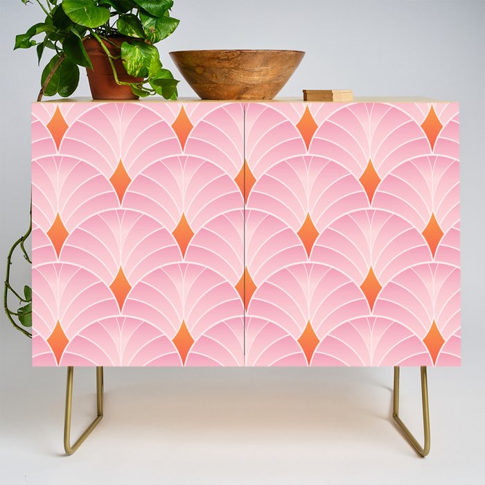 Diamonds & Petals: The Peach Edition Credenza Gallery Image 1