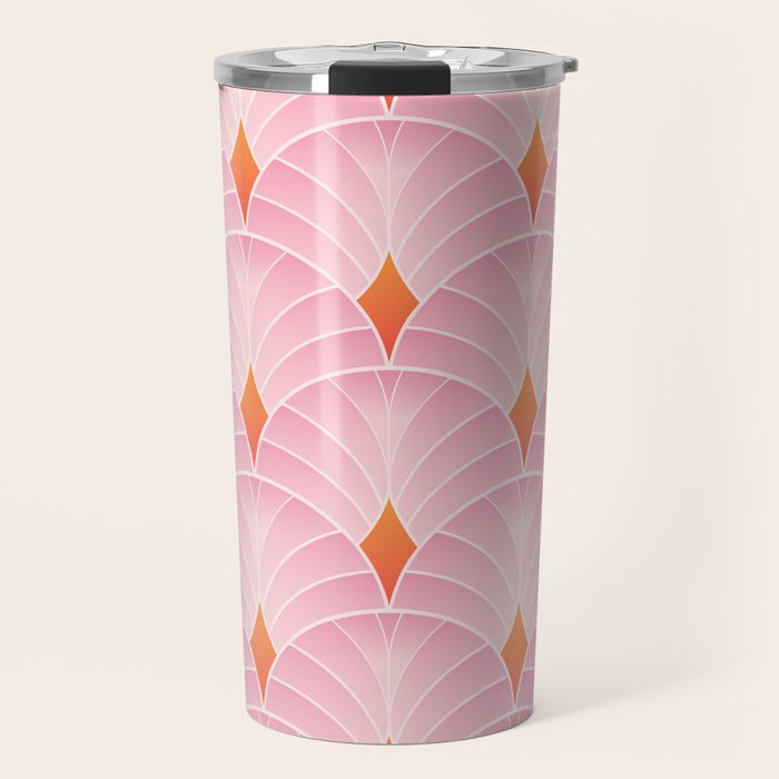 Diamonds & Petals: The Peach Edition Travel Mug Gallery Image 1