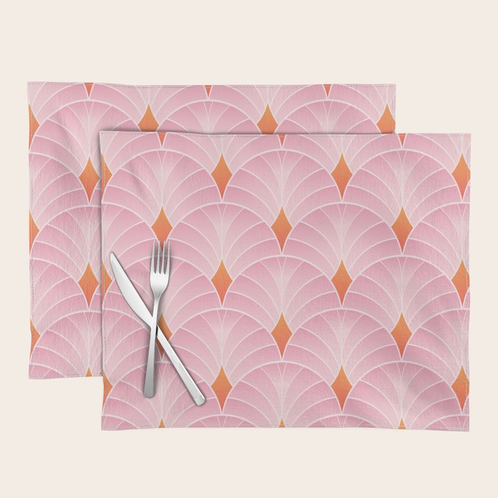 Diamonds & Petals: The Peach Edition Placemat Gallery Image 1