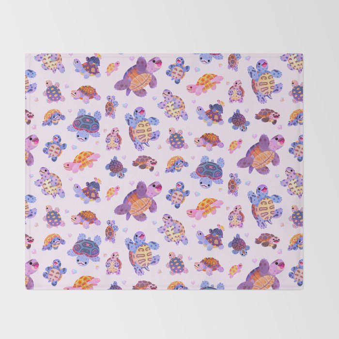 Diamondback terrapin Throw Blanket Gallery Image 2